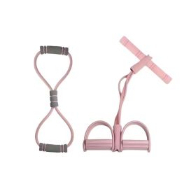 Multifunction Pedal Resistance Band, 4-Tube Elastic Pull Rope For Home Yoga, Leg Exercise, Sit-Up Assistant, Full Body Stretching & Strength Training