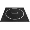 10x10 ft Wrestling Mat, Martial Arts Thick Mat for Home Gym Workouts Exercise, Waterproof PVC Roll-Up Training Mats with Circles, for Gymnastics