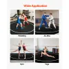 13x13 ft Wrestling Mat Inflatable, Martial Arts Thick Mat for Home Gym Exercise, PVC Foldable Training Mats with Circles and 600W Air Pump