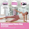 14Pcs Pilates Ring Essentials Kit For Women with Yoga Ball Arm Stretcher 5 Resistant Bands Figure 8 Resistant Band Elastic Band Non-slip Socks Yoga St