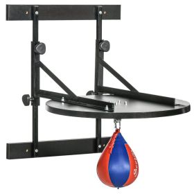 Adjustable Speed Bag Platform, Wall Mounted Speed Bags for Boxing, with 360-Degree Swivel and 10 Speedbag