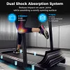 2.5 HP Walking Treadmill with Long Handrails for Seniors