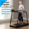 2.5 HP Walking Treadmill with Long Handrails for Seniors