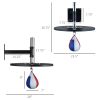 Wall-Mounted Adjustable Speed Bag for Boxing & MMA Training