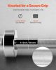 VEVOR 6FT Barbell Bar, Fits 2-Inch Weight Plates, Chrome Plated Barbell Bar With Knurled Grip For Strength Training, Weightlifting, Squat, Deadlift, B