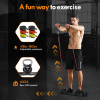 PUsh Up Board,Home Gym,Portable Exercise Equipment,Pilates Bar And 20 Fitness Accessories With Resistance Bands And Ab Roller Wheel,Full Body Workout