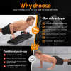 PUsh Up Board,Home Gym,Portable Exercise Equipment,Pilates Bar And 20 Fitness Accessories With Resistance Bands And Ab Roller Wheel,Full Body Workout