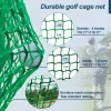 10x10x10 FT Golf Hitting Net Cage with Steel Frame & Target Kit Indoor Outdoor