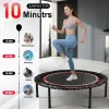 48" Springless Mini Fitness Trampoline - Quiet Indoor/Outdoor Bungee Rebounder