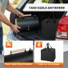 Field Dual-Barrell Portable Charcoal Grill & Smoker with Carry Bag