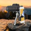 1Pc 40 Plus 40 HD Optical Monocular Telescope With FMC Lens For Outdoor Low Light Vision Scope Phone Holder Tripod Compass For Hunting