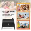 Field Dual-Barrell Portable Charcoal Grill & Smoker with Carry Bag