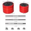Adjustable Dumbbell Set, 44lbs Convertible To Barbell Weight Set Made With Metal Sand And Plastic For Home Gym Women And Men Weight Lifting Training