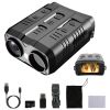 1Pc Night Vision Goggles 4K Full-Color Binoculars 10X Zoom With 2624ft Viewing Range 3in Screen 64G MMC Card WIFI APP Control Save Photo And Video For