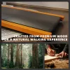 Wooden Under Desk Walking Pad with 6% Incline | Quiet 1HP Compact Treadmill