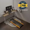 Wooden Under Desk Walking Pad with 6% Incline | Quiet 1HP Compact Treadmill