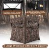 Hunting Blind 360 Degree One-Way See-Through Ground Blind For 2-3 Person