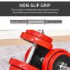 Adjustable Dumbbell Set, 44lbs Convertible To Barbell Weight Set Made With Metal Sand And Plastic For Home Gym Women And Men Weight Lifting Training