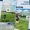 10x10x10 FT Golf Hitting Net Cage with Steel Frame & Target Kit Indoor Outdoor
