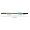 6FT Barbell Bar, Fits 2-Inch Weight Plates, Barbell Bar with Knurled Grip for Strength Training, Weightlifting, Squat, Deadlift, Bench Press, Curl