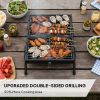 Field Dual-Barrell Portable Charcoal Grill & Smoker with Carry Bag