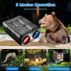 1Pc Night Vision Goggles 4K Full-Color Binoculars 10X Zoom With 2624ft Viewing Range 3in Screen 64G MMC Card WIFI APP Control Save Photo And Video For