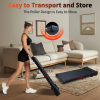 Walking Pad Treadmill with 8° Incline, Remote Control 2.5HP Portable Compact Treadmills for Home Office, Treadmill 220 lb Capacity, LED Display