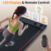 Walking Pad Treadmill with 8° Incline, Remote Control 2.5HP Portable Compact Treadmills for Home Office, Treadmill 220 lb Capacity, LED Display