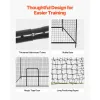 Baseball Batting Cage, 35.0 x 10.5 x 10.2 FT Freestanding Portable Batting Cage, Hitting Cages with 45-Ply Knotted HDPE & Long Positioning Ropes