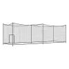 Baseball Batting Cage, 35.0 x 10.5 x 10.2 FT Freestanding Portable Batting Cage, Hitting Cages with 45-Ply Knotted HDPE & Long Positioning Ropes