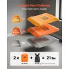 Curved Weight Vest Plates, 8.75 LB Pairs, Premium Steel Tactical Weighted Plates for Vest, Ergonomic Design, for Strength Endurance Training, Running,