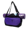 VEVOR Multifunction Yoga Mat Tote Bag – Large Water-Repellent Carrying Bag (Purple)