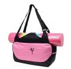 Multifunction Yoga Mat Tote Bag: Lightweight, Durable, Breathable Pouch (Pink)