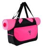 VEVOR Multifunction Yoga Mat Tote Bag – Large Water-Repellent Carrying Bag (Red)