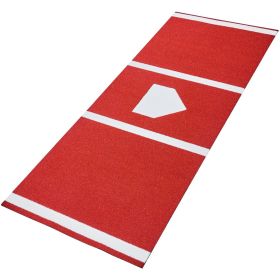 Baseball Hitting Mat, 10x3.8 ft Batting Cage Mat, Batters Box Turf Mats, Softball Batting Practice Equipment with Home Plate and Anti Fade Turf