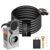 50 Amp Generator Cord and Power Inlet Box Kit, 25FT, NEMA 14-50P/SS2-50R STW 6/3+8/1 AWG Generator Power Cord with Twist Lock Connector