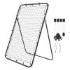 Baseball Softball Rebounder Net 4 x 6 ft Pitch Back Trainer Target, 5 Adjustable Angles with Strike Zone, Steel Frame