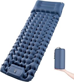 Camping Sleeping Pad | Ultra Lightweight & Compact | Ergonomic Camping Mattress for Indoor & Outdoor Use | Portable Sleeping Mat with Built-in Foot Pu