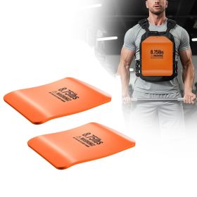 Curved Weight Vest Plates, 8.75 LB Pairs, Premium Steel Tactical Weighted Plates for Vest, Ergonomic Design, for Strength Endurance Training, Running
