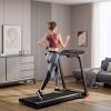 3.75HP Folding Electric Treadmill with Smart App Control & 12 Preset Programs