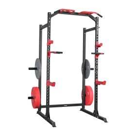 VEVOR Multi-Functional Power Cage Power Rack | Height Adjustable Barbell Squat & Bench Press Station