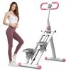 Stair Stepper with Resistance Home-Upgrade Vertical Climber Workout Machine for Full-Body Exercise Climber Fitness Equipment with Stable Frame Adjusta