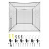 Baseball Batting Cage, 35.0 x 10.5 x 10.2 FT Freestanding Portable Batting Cage, Hitting Cages with 45-Ply Knotted HDPE & Long Positioning Ropes