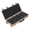 Hard Rifle Case, Lockable Rifle Case with 4 Layers Pre-cut Foams, 36 in Gun Storage with Wheels
