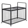 Rolling Sports Ball Storage Cart – Heavy-Duty Lockable Carbon Steel Ball Cage