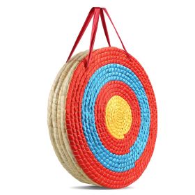 Archery Target, 5 Layers 20" Arrow Target, Traditional Solid Straw Round
