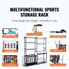 Golf Storage Garage Organizer, 2 Golf Bag Storage Stand Holder and Other Sports Equipment Storage Rack, Outdoor Steel Ball Cart