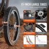 Heavy Duty Deer Cart, 300 LBS Capacity Folding Game Cart with Big Rubber Wheels & Ergonomic Handle