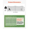Baseball Batting Cage, 35.0 x 10.5 x 10.2 FT Freestanding Portable Batting Cage, Hitting Cages with 45-Ply Knotted HDPE & Long Positioning Ropes