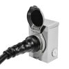 50 Amp Generator Cord and Power Inlet Box Kit, 25FT, NEMA 14-50P/SS2-50R STW 6/3+8/1 AWG Generator Power Cord with Twist Lock Connector